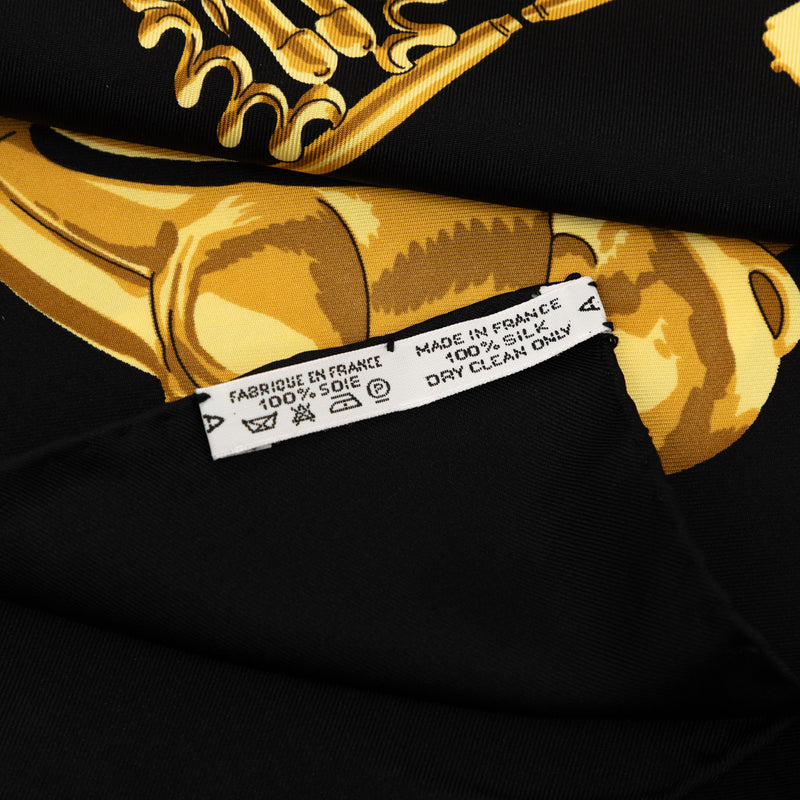 Les Cavaliers d Or Silk Scarf 90 - Image 8