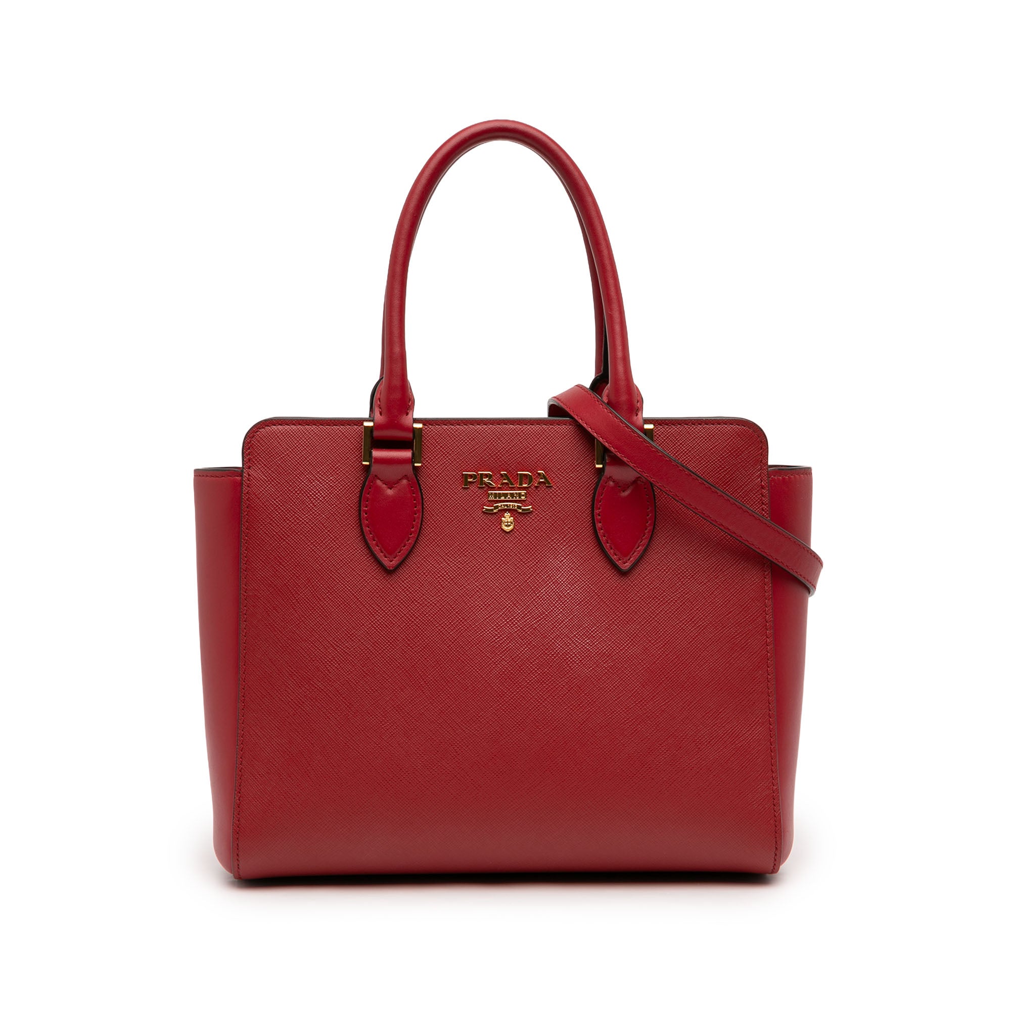 Soft Calf Trimmed Saffiano Lux Zip Convertible Tote - Image 1