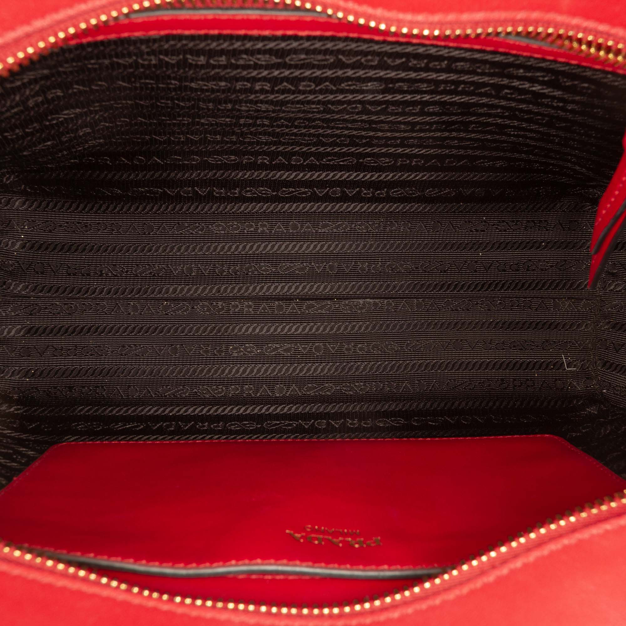 Soft Calf Trimmed Saffiano Lux Zip Convertible Tote - Image 4