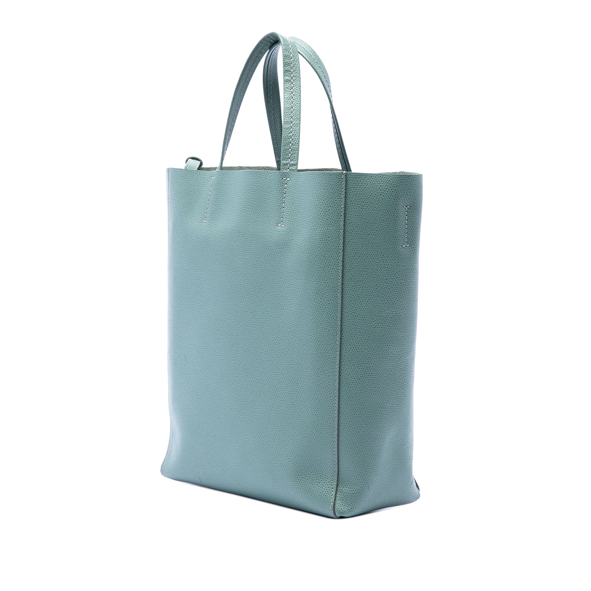 Small Grained Calfskin Vertical Cabas Tote - Image 2
