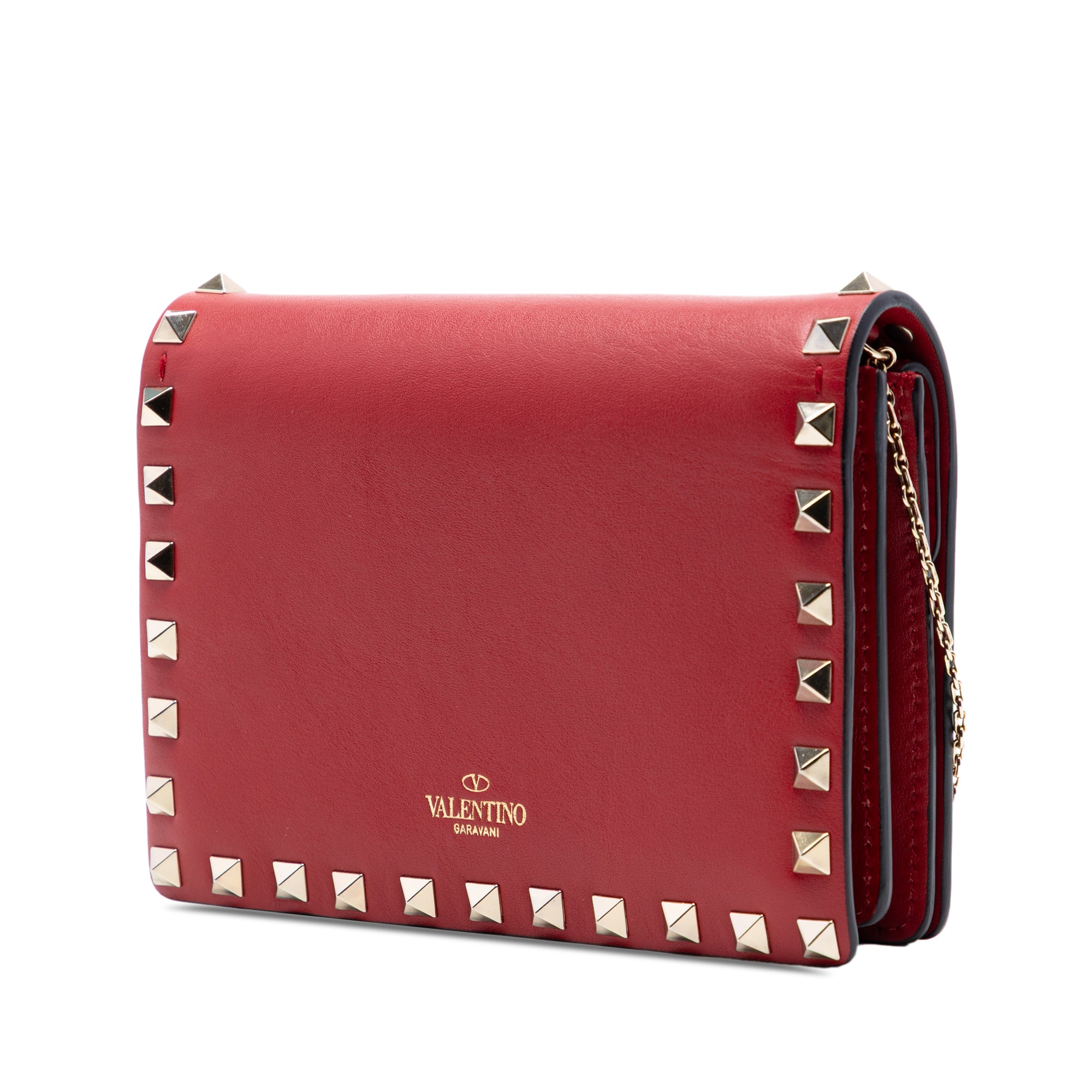 Leather Rockstud Chain Pouch - Image 2