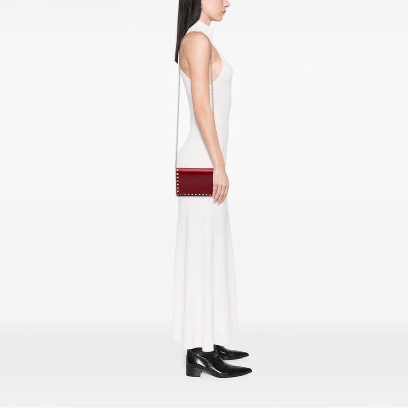 Leather Rockstud Chain Pouch - Image 6