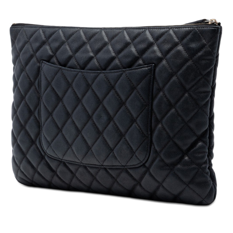 Large Quilted Caviar O Case Clutch - Image 2