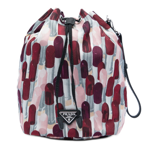 Tessuto Lipstick Print Drawstring Pouch - Image 1
