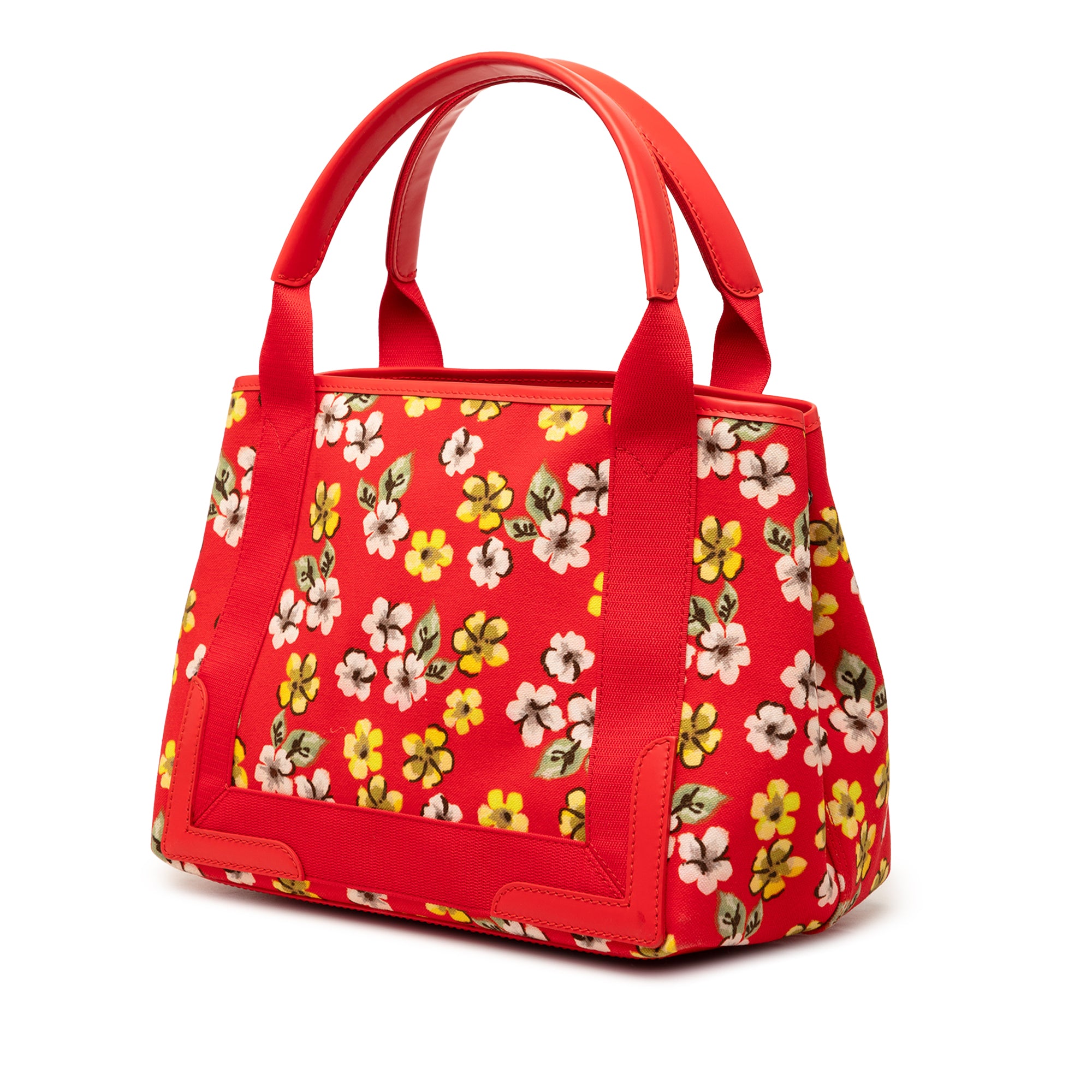 Canvas Floral Print Navy Cabas S - Image 2