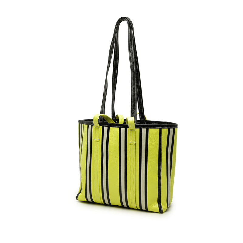 Medium Lambskin Barbes East West Striped Shopper Tote - Image 2