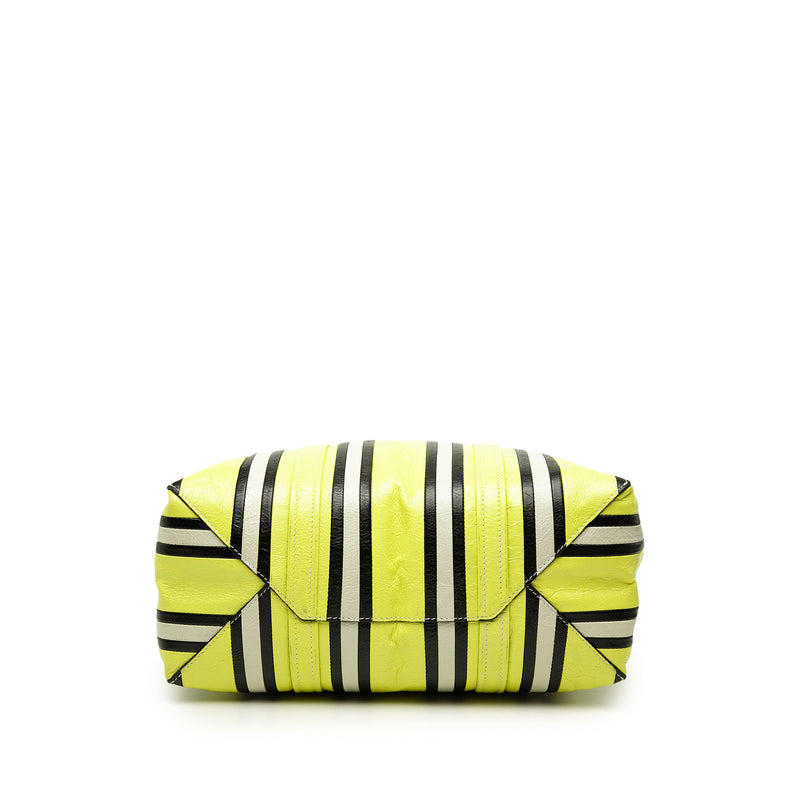 Medium Lambskin Barbes East West Striped Shopper Tote - Image 3