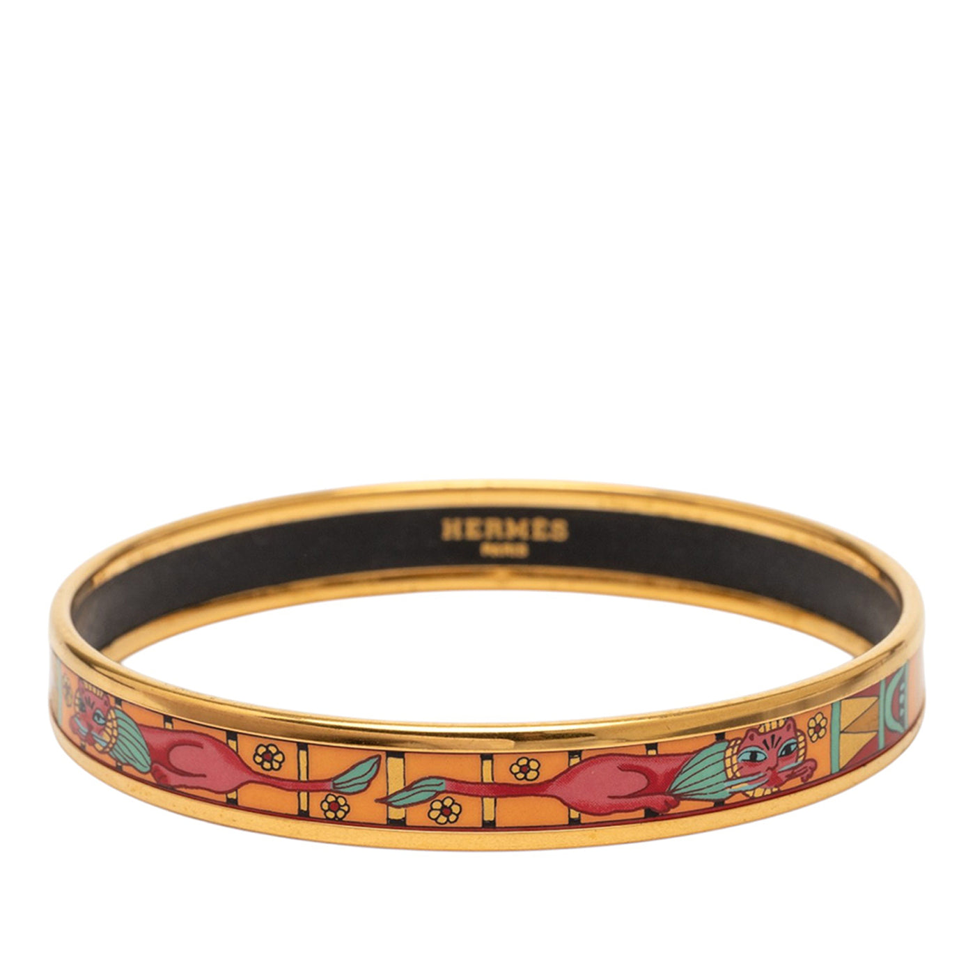 Narrow Animal Motif Enamel Bangle 62 - Image 1