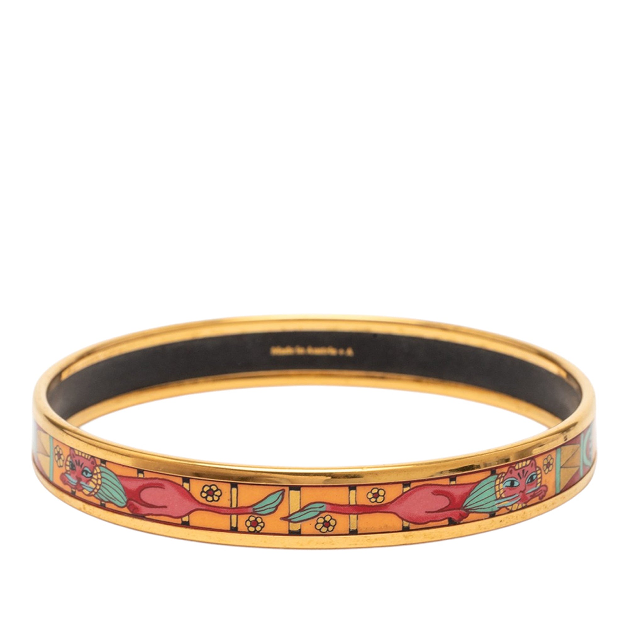 Narrow Animal Motif Enamel Bangle 62 - Image 3
