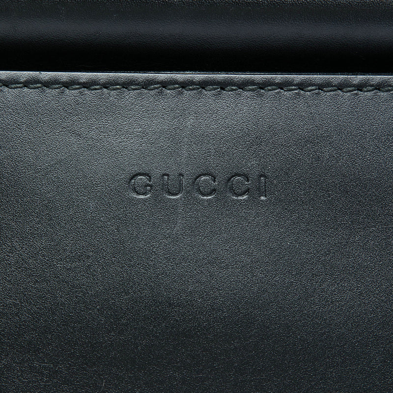 Small Calfskin Bamboo Web Nymphaea Satchel - Image 6