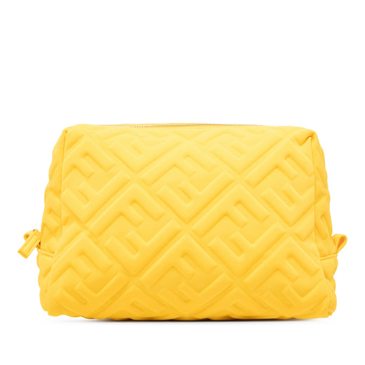 Zucca Embossed Technical Fabric Cosmetic Pouch - Image 1