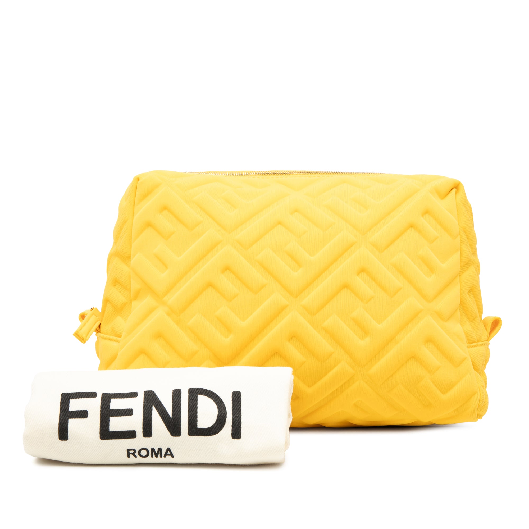 Zucca Embossed Technical Fabric Cosmetic Pouch - Image 8