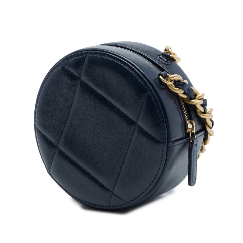 Lambskin 19 Round Clutch with Chain - Image 2