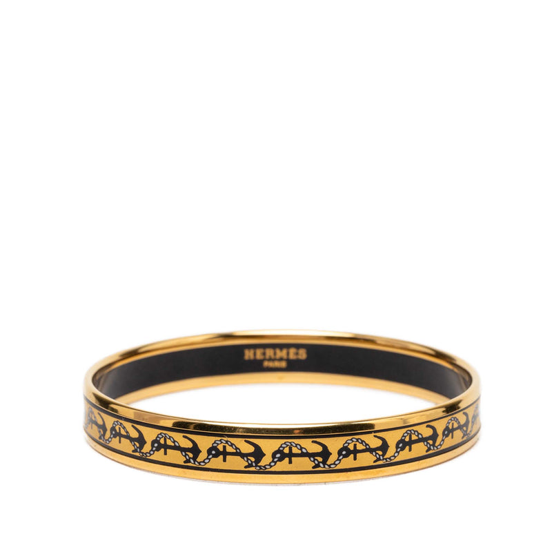 Narrow Anchor and Rope Enamel Bangle 65