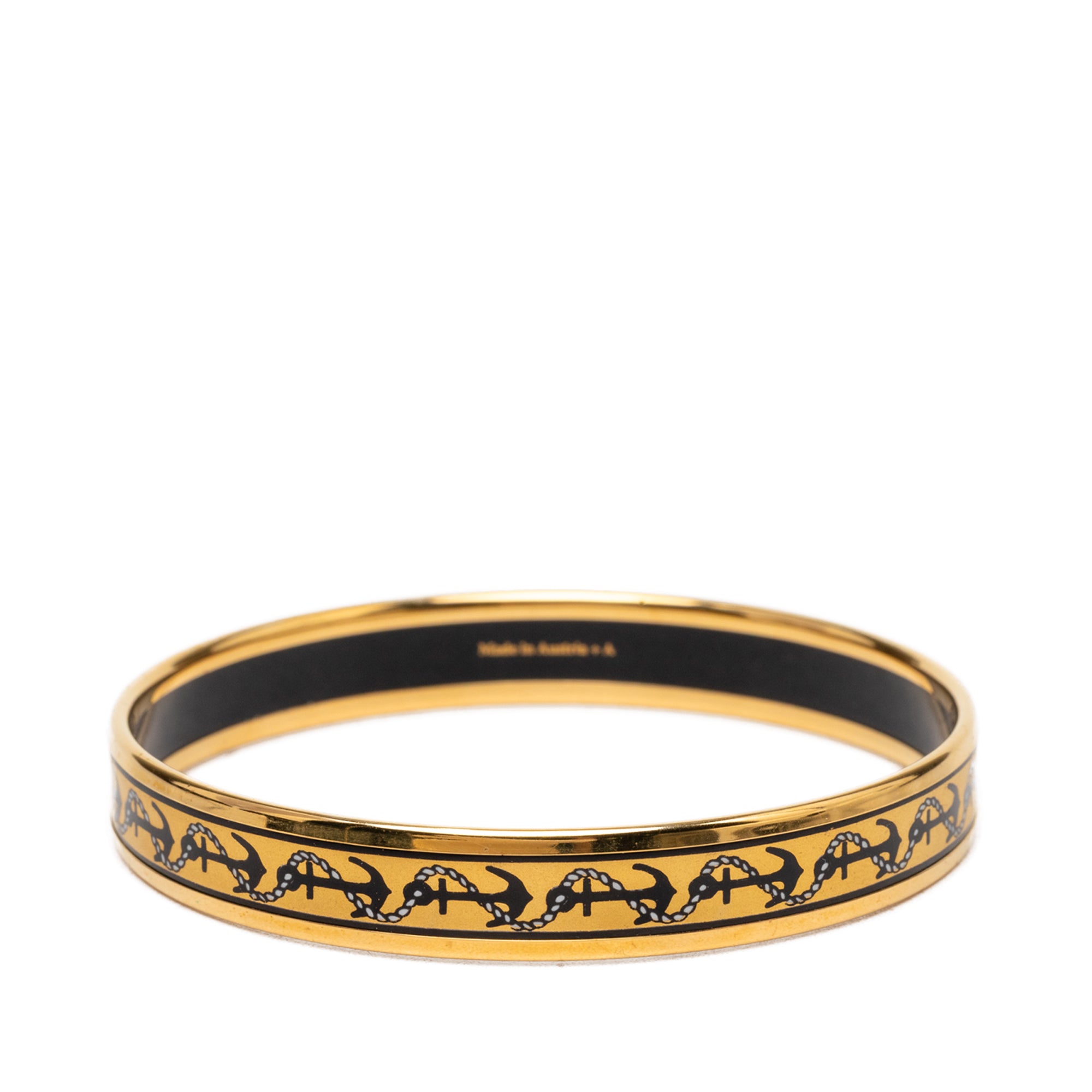 Narrow Anchor and Rope Enamel Bangle 65 - Image 3