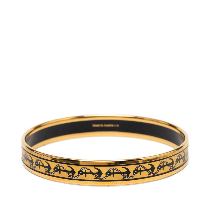 Narrow Anchor and Rope Enamel Bangle 65 - Image 3