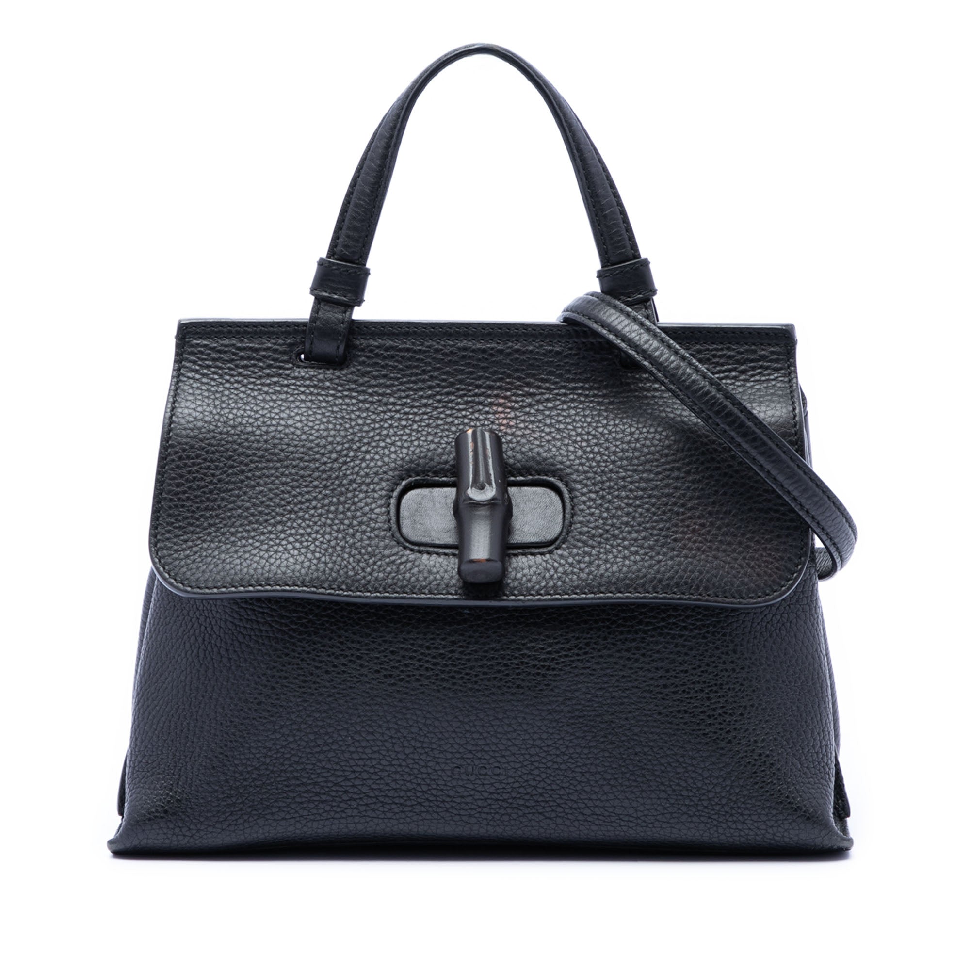 Small Calfskin Bamboo Daily Satchel - Image 1