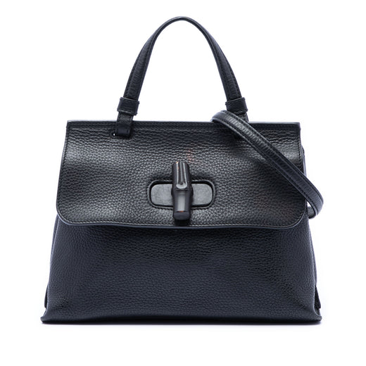 Small Calfskin Bamboo Daily Satchel - Image 1