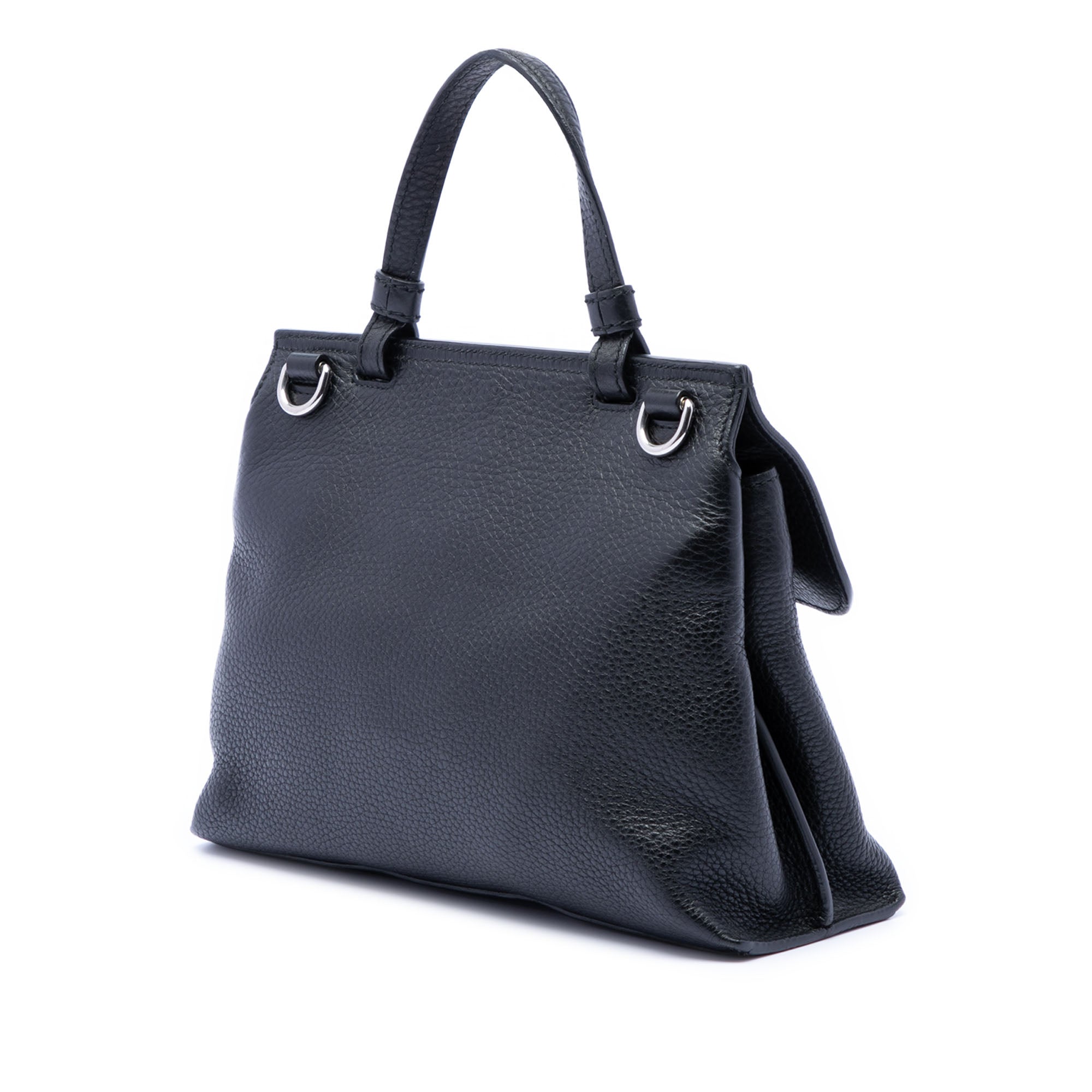 Small Calfskin Bamboo Daily Satchel - Image 2