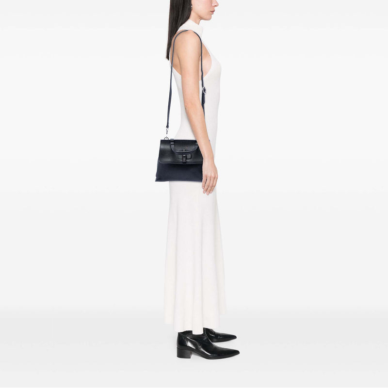 Small Calfskin Bamboo Daily Satchel - Image 7