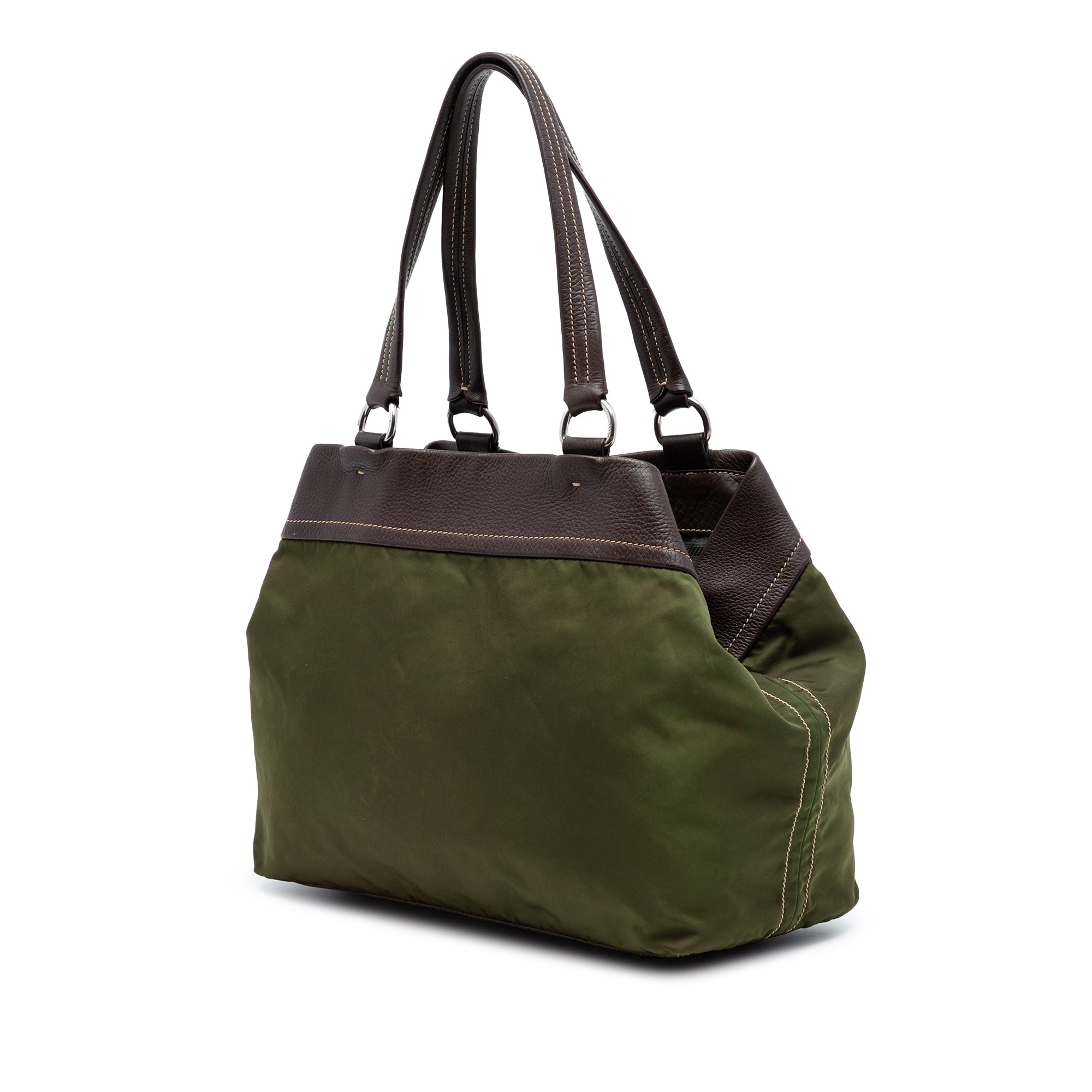 Tessuto and Leather Tote - Image 2