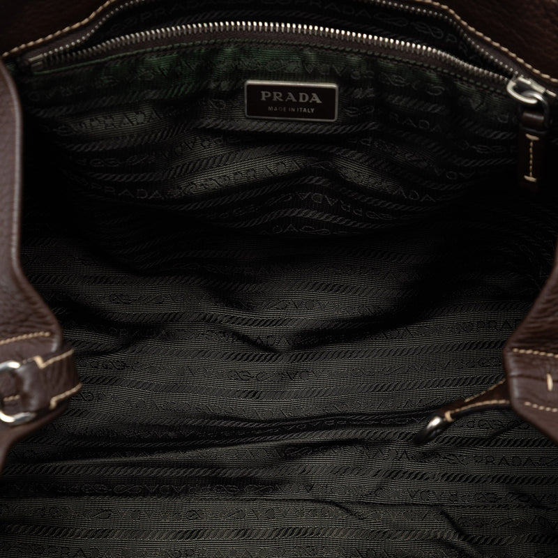Tessuto and Leather Tote - Image 4