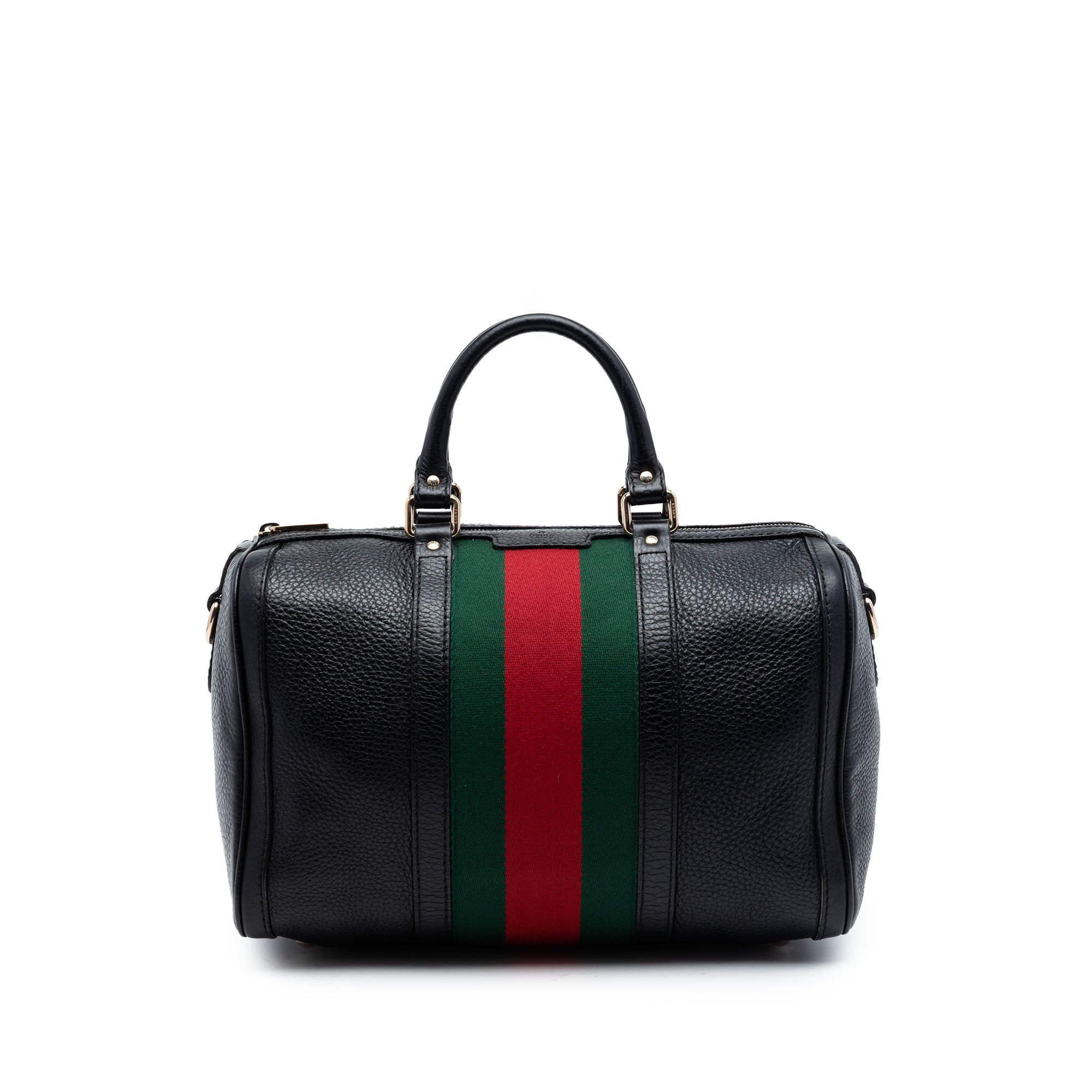 Medium Calfskin Web Joy Boston Bag - Image 1