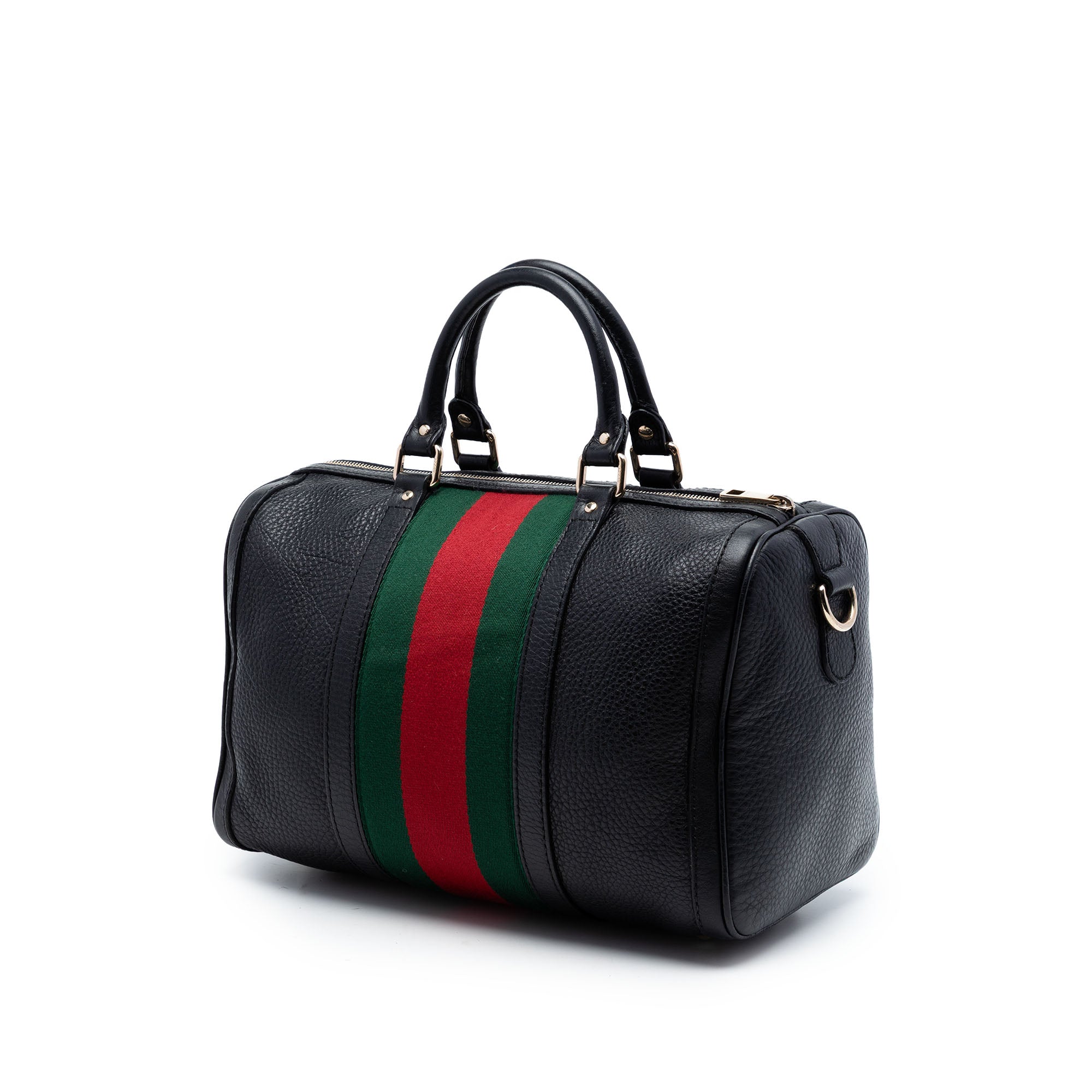 Medium Calfskin Web Joy Boston Bag - Image 2