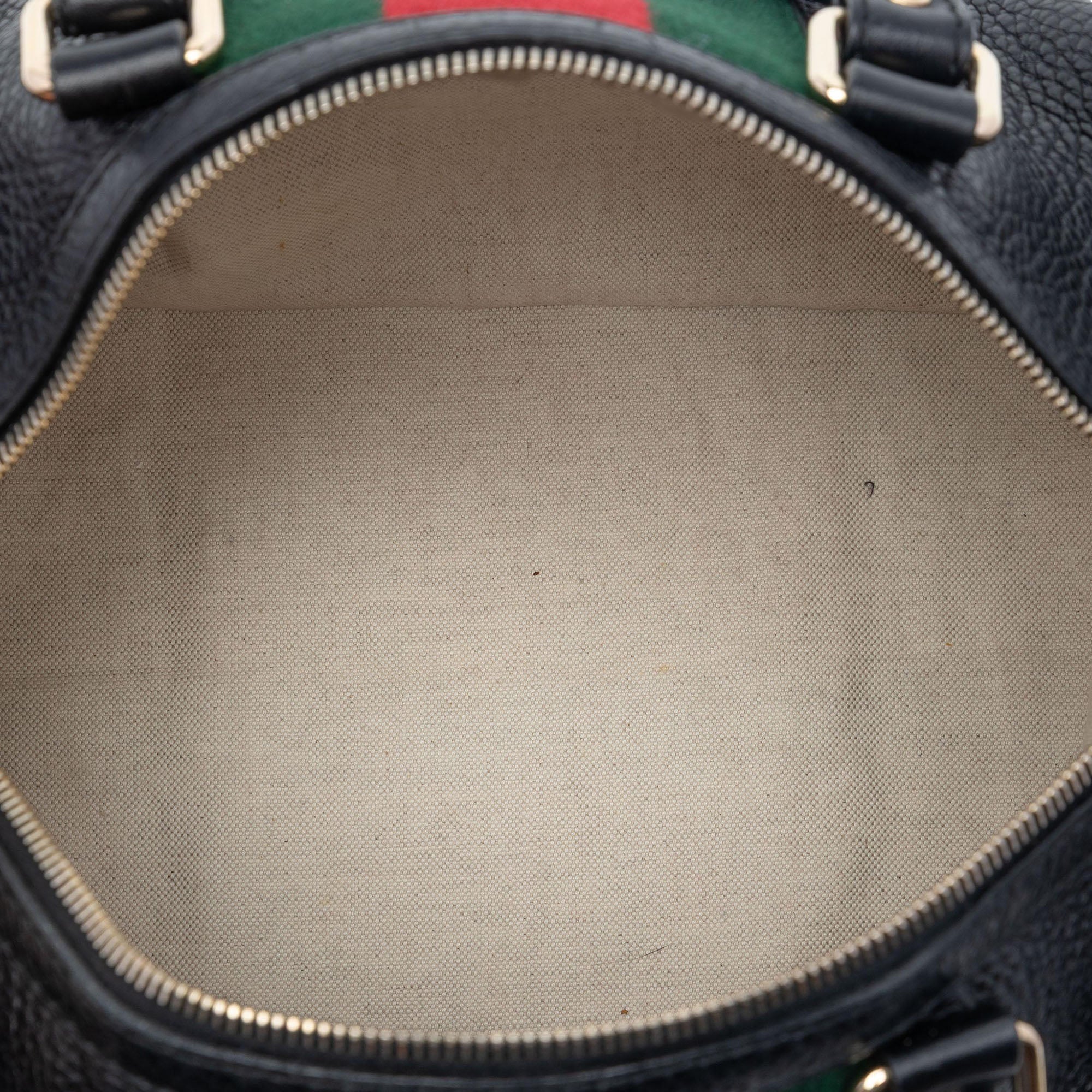 Medium Calfskin Web Joy Boston Bag - Image 4