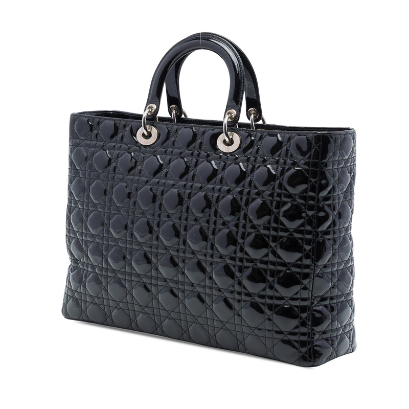 Extra Large Patent Cannage Lady Dior - Image 2