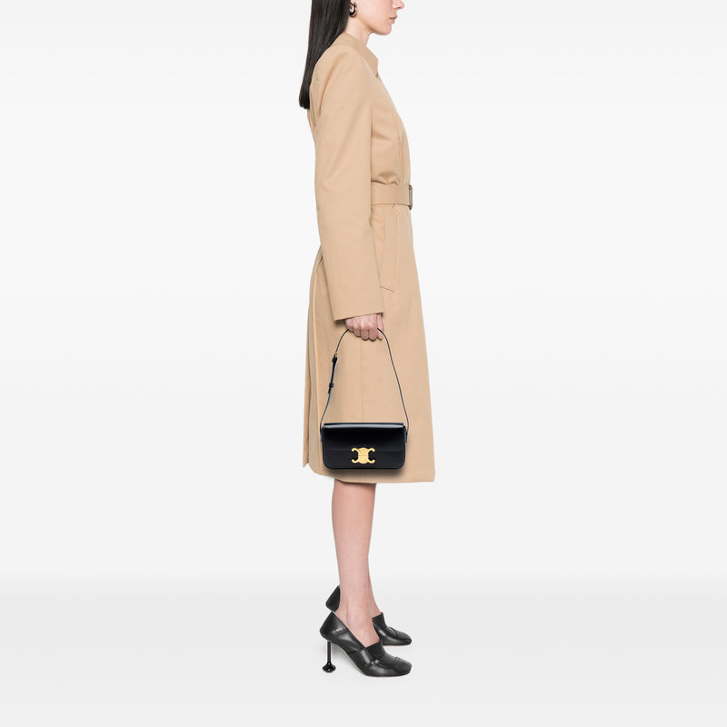 Shiny Calfskin Triomphe Claude Shoulder Bag - Image 6