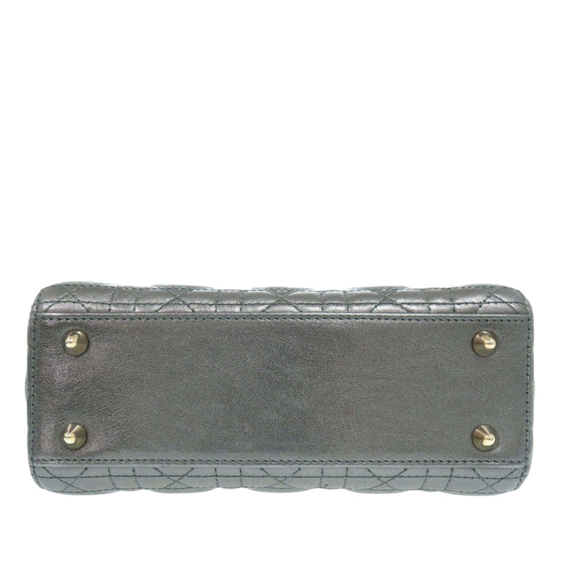 Small Metallic Lambskin Cannage My ABCDior Lady Dior - Image 3