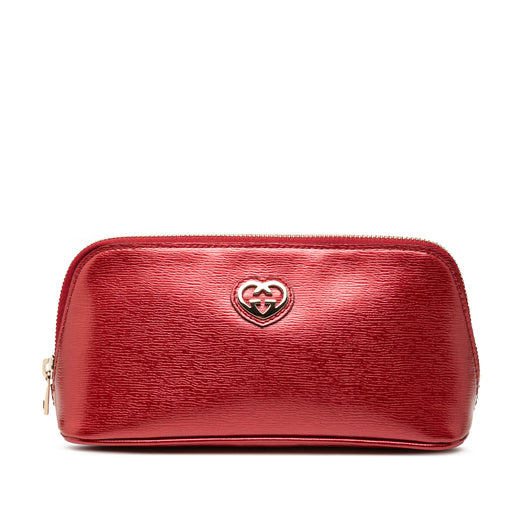 Metallic Calfskin Lovely Cosmetic Pouch - Image 1