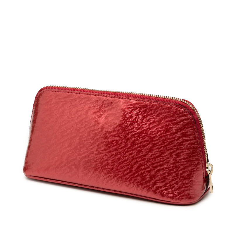 Metallic Calfskin Lovely Cosmetic Pouch - Image 2
