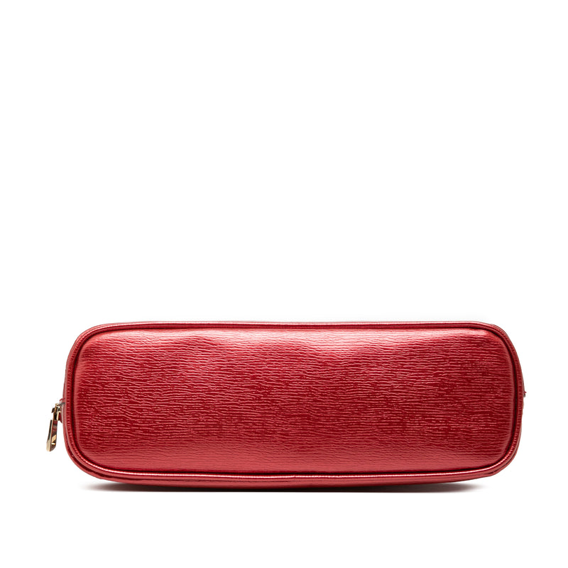 Metallic Calfskin Lovely Cosmetic Pouch - Image 3