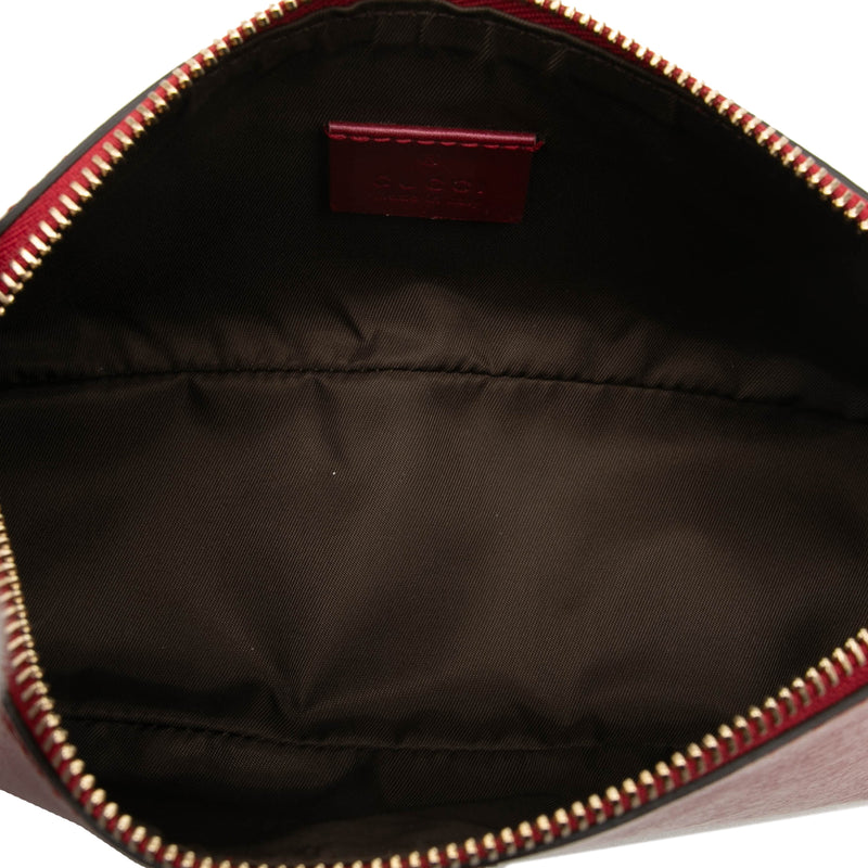 Metallic Calfskin Lovely Cosmetic Pouch - Image 4