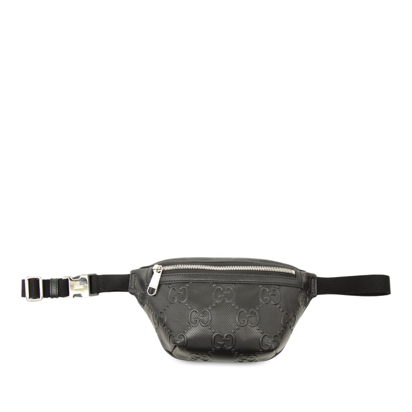 GG Embossed Perforated Leather Belt Bag - Image 1
