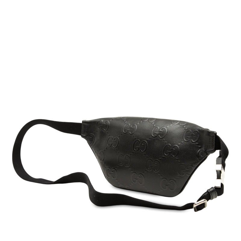 GG Embossed Perforated Leather Belt Bag - Image 2
