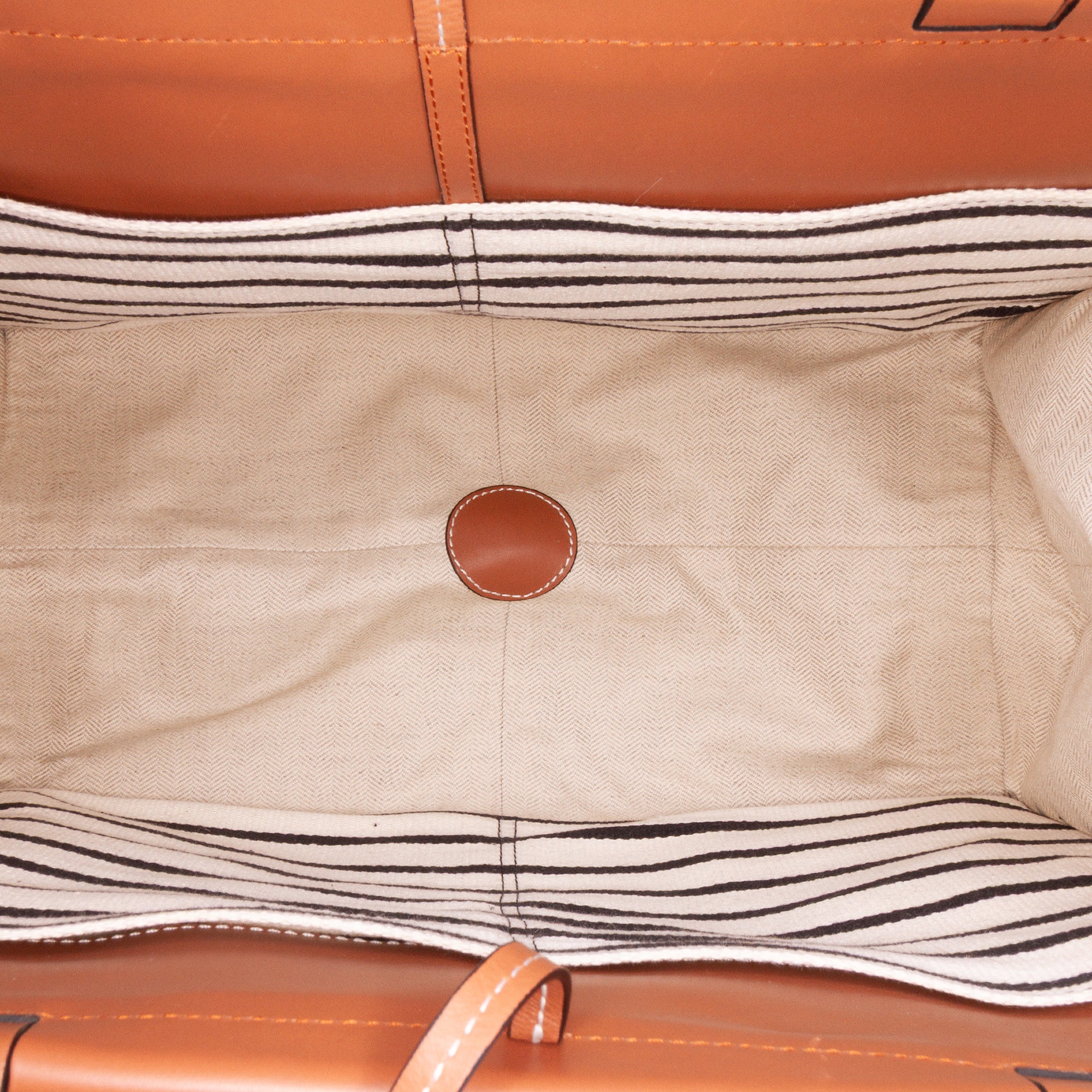 Paulas Ibiza Large Canvas Stripes Cushion Tote - Image 4