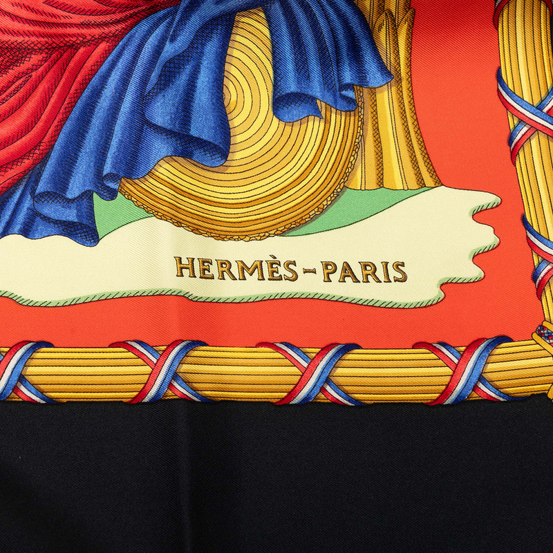 Republique Francaise Liberte Egalite Fraternite 1789 Silk Scarf 90 - Image 3