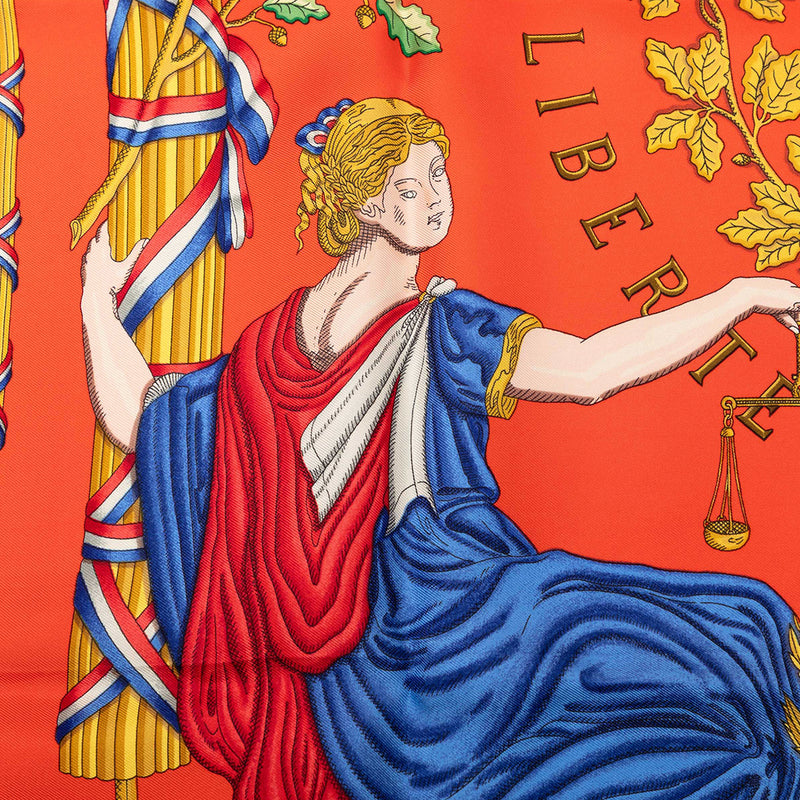 Republique Francaise Liberte Egalite Fraternite 1789 Silk Scarf 90 - Image 7