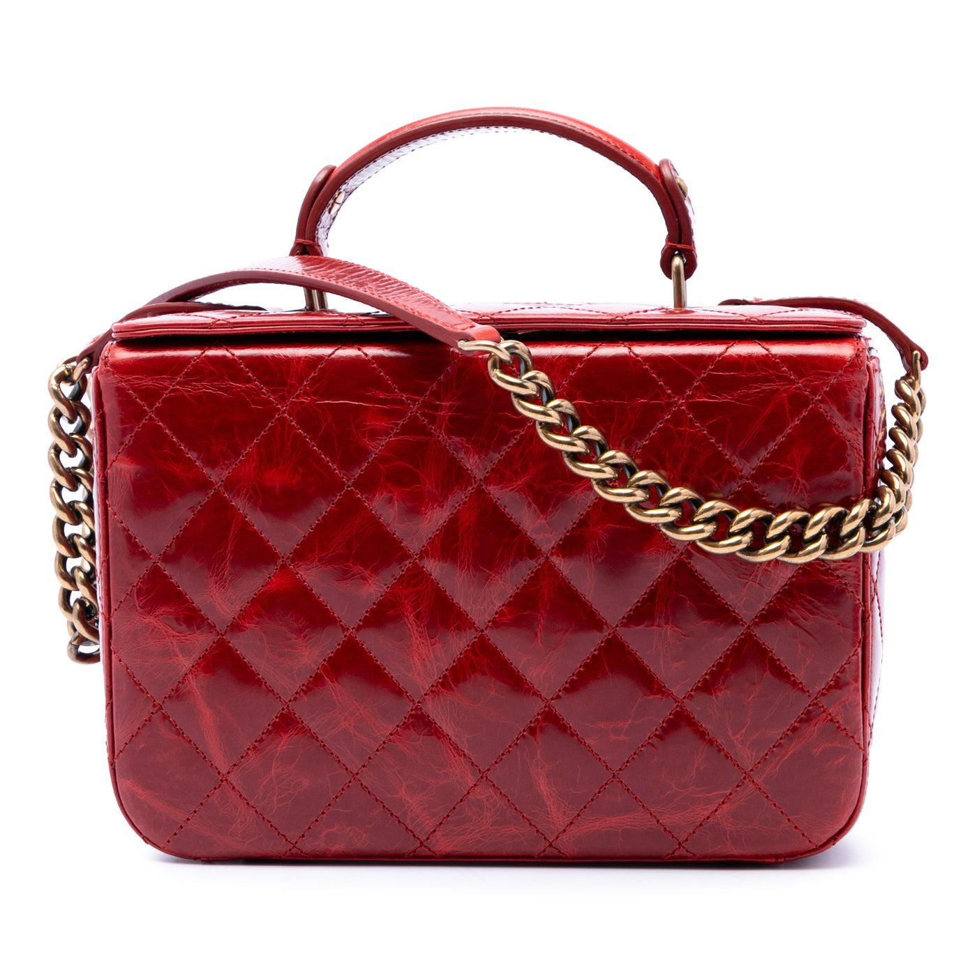 CC Quilted Glazed Calfskin Vanity Case - Image 1