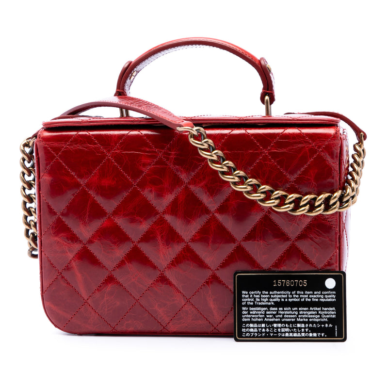 CC Quilted Glazed Calfskin Vanity Case - Image 7
