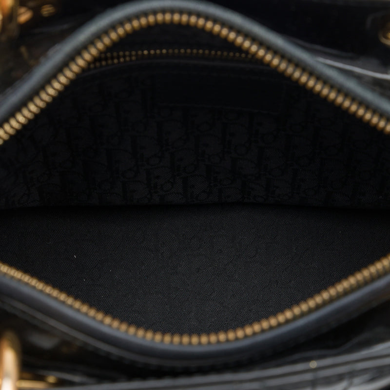 Medium Patent Cannage Lady Dior - Image 4