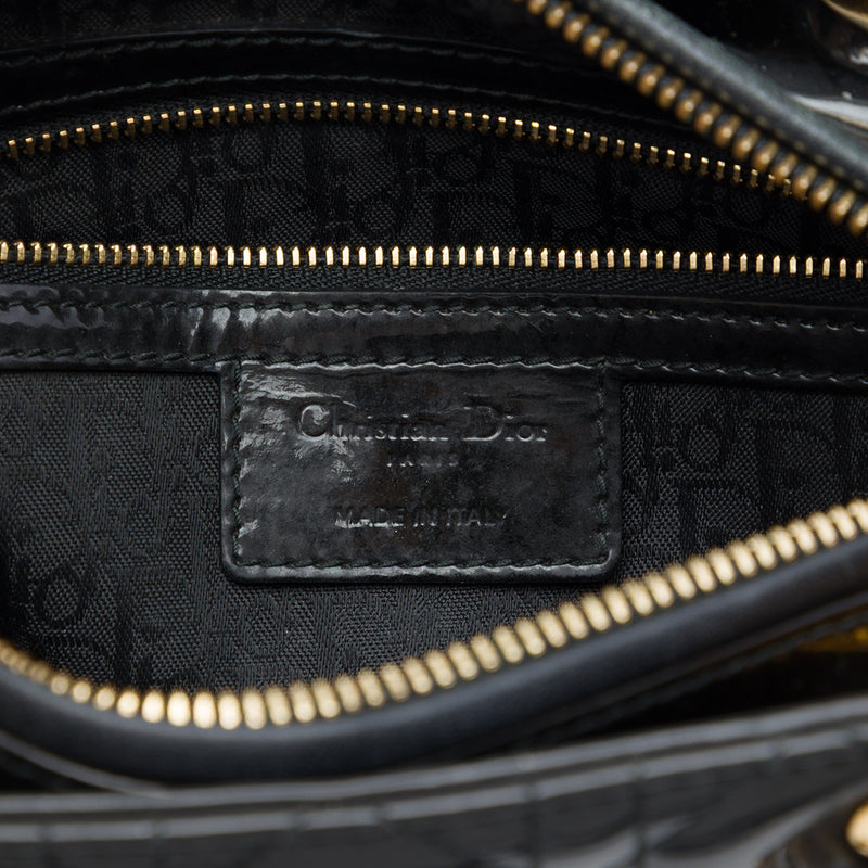 Medium Patent Cannage Lady Dior - Image 5