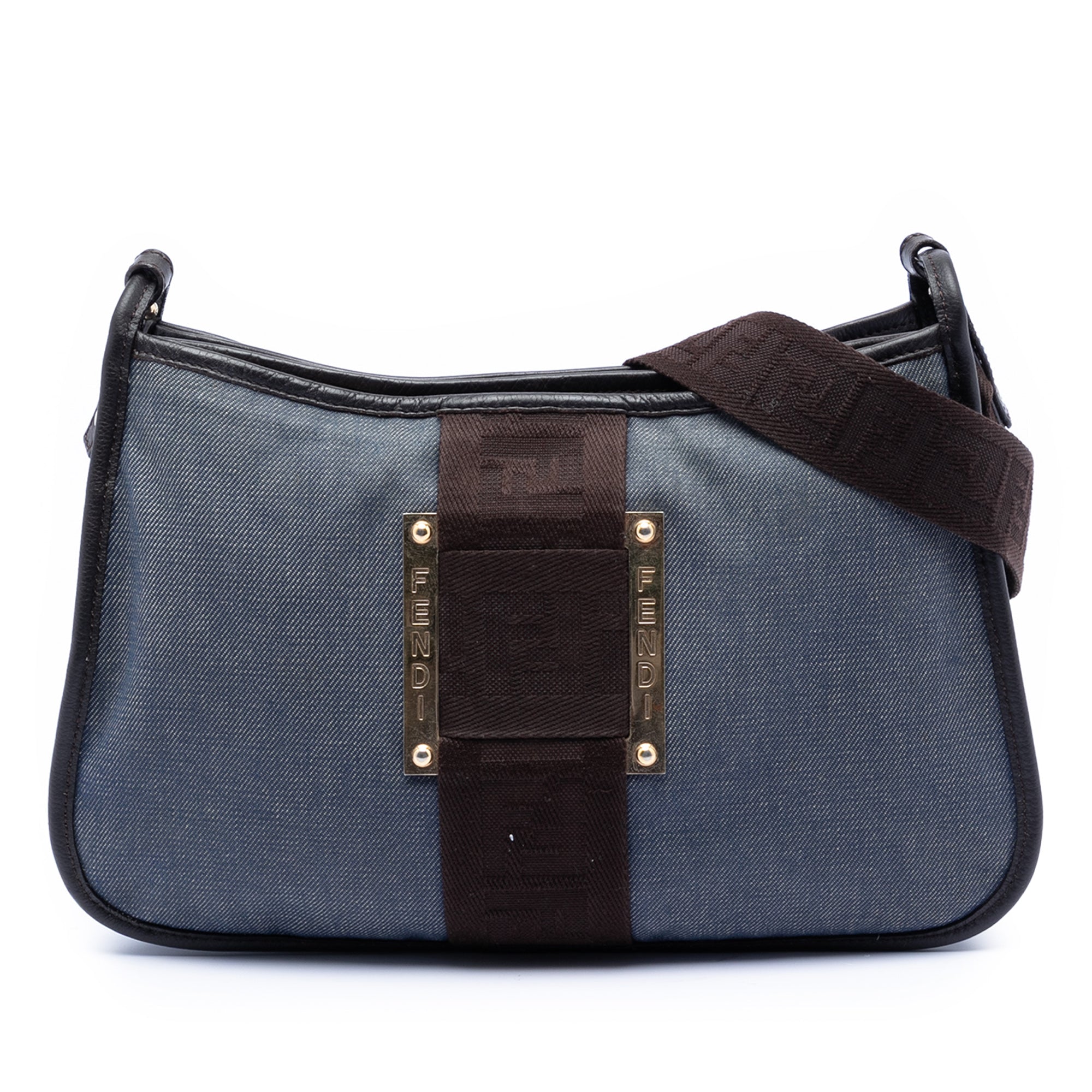 Denim Pochette Crossbody - Image 1