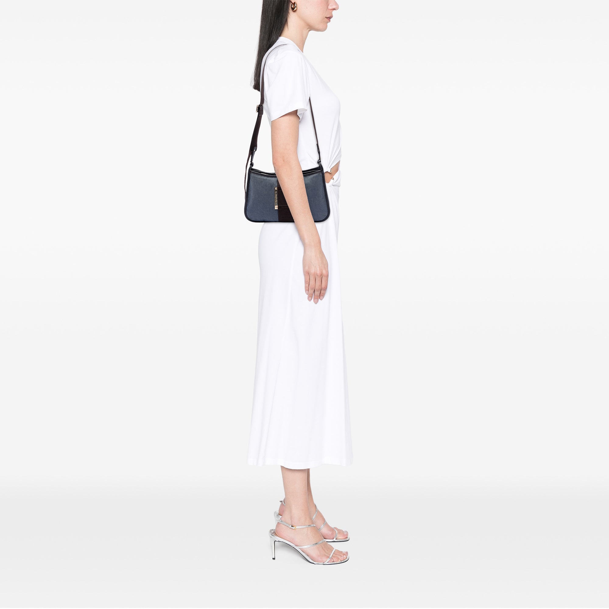 Denim Pochette Crossbody - Image 7