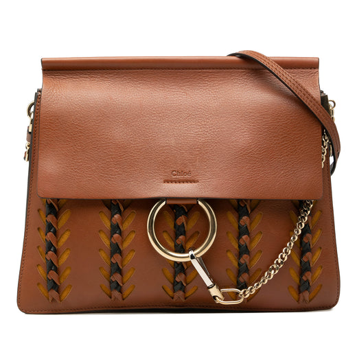 Medium Braided Leather Faye Crossbody - Image 1