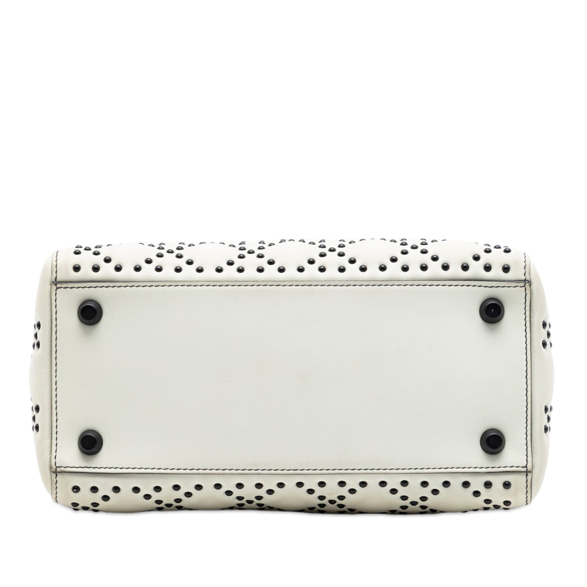 Medium Lambskin Cannage Studded Supple Lady Dior - Image 3