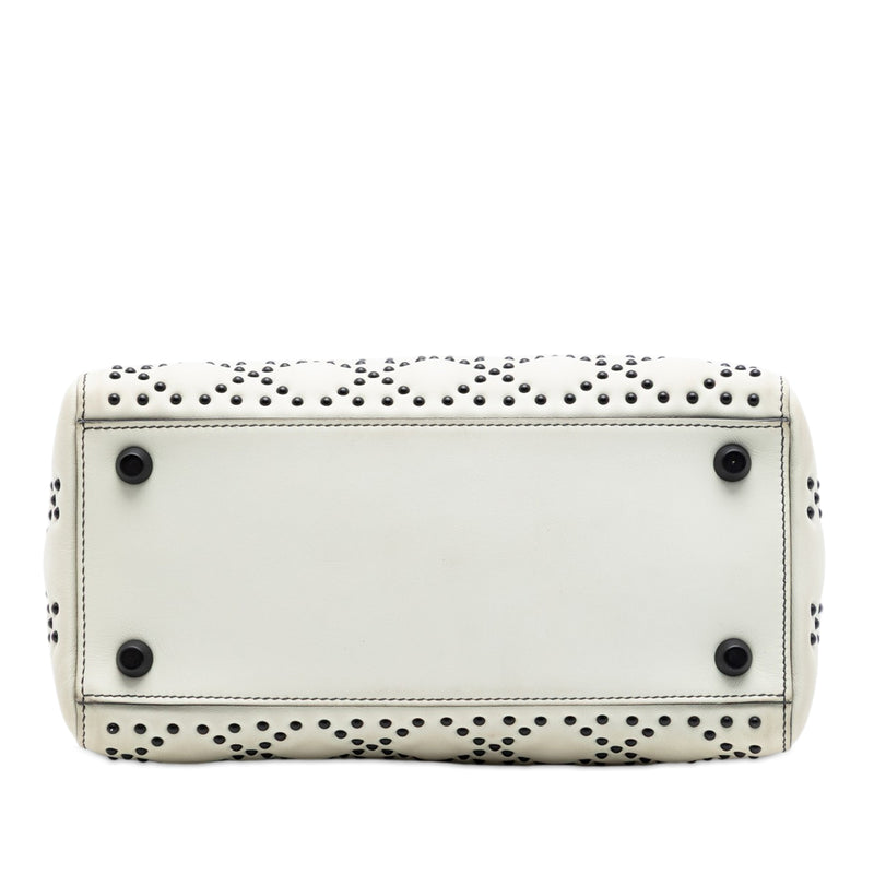 Medium Lambskin Cannage Studded Supple Lady Dior - Image 3
